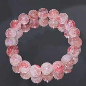 💎4/$20💎Mermaid Red Glass Chinese Style Bracelet